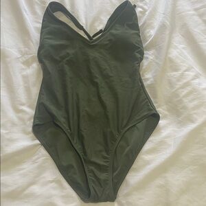 Olive Green Women's Elegant Swimsuit
